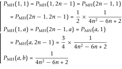 Figure 9 State transition probability in tree topology.