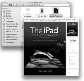 Figure 4.6 A Quick Look  view of a PDF file