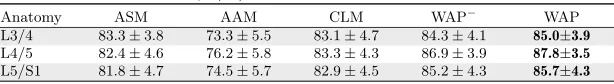 Table 2: Agreement of classiﬁcation and grading of central stenosis