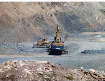Figure 2 – Mining underway in the Twin Hills open pit 