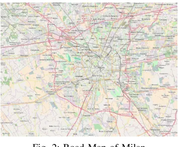 Fig. 2: Road Map of Milan