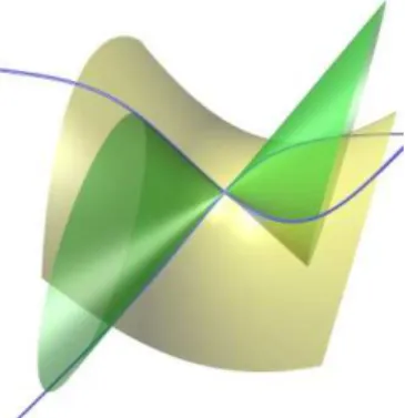 Fig. 10. The hypothetical topological shape of a QSIC. Fig. 11. A QSIC having one open component with a crunode.