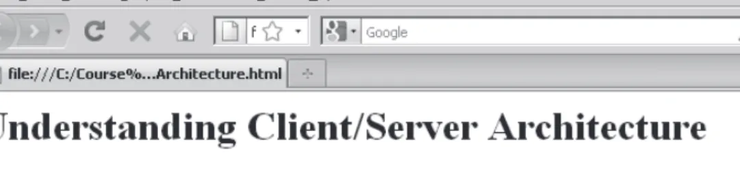 Figure 1-3  Architecture.html ﬁ le in Firefox