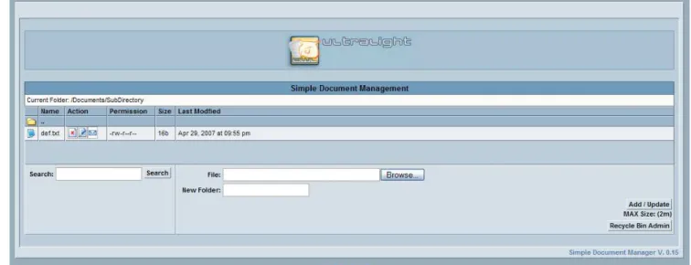 Figure 10: Subdirectory Folder 