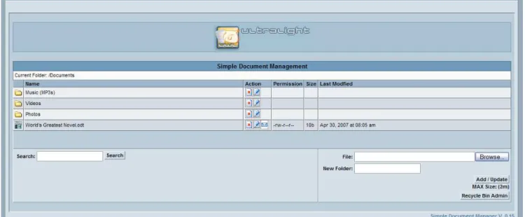 Figure 1: Main screen 