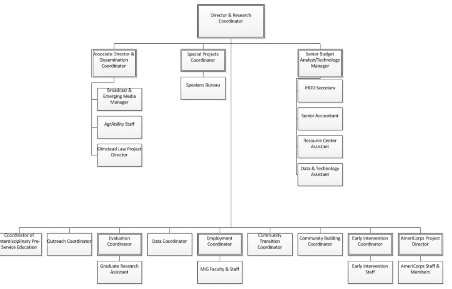 Figure 2 – IHDD Organizational Chart