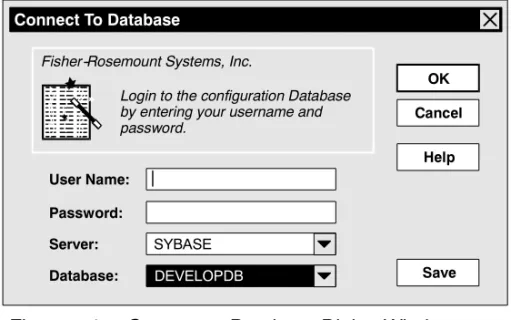Figure 5-1 illustrates the login dialog in which you enter your user name and password.
