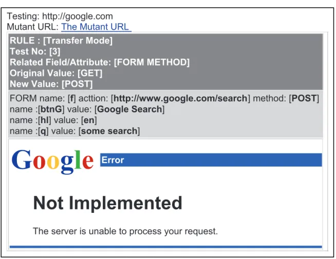 Figure 4.6: AutoBypass - Example Test Response