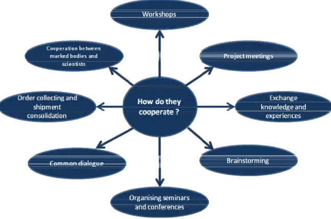 Figure 4. Types of  cooperation between involved bodies. Source: own study Institute of  Logistics and Warehousing