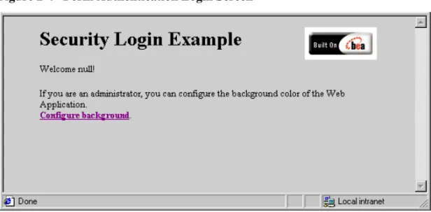 Figure 2-4 shows the login screen for the form-based authentication sample application.