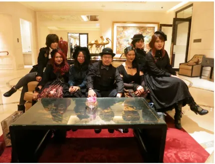 Fig. 56: Sam and her friends celebrating Halloween at St. Regis, Singapore. Photograph courtesy of Bernadette Tan