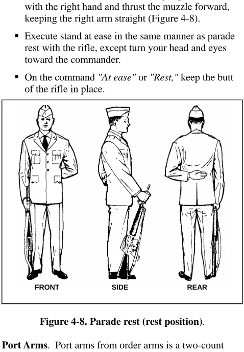 Figure 4-8. Parade rest (rest position) .  