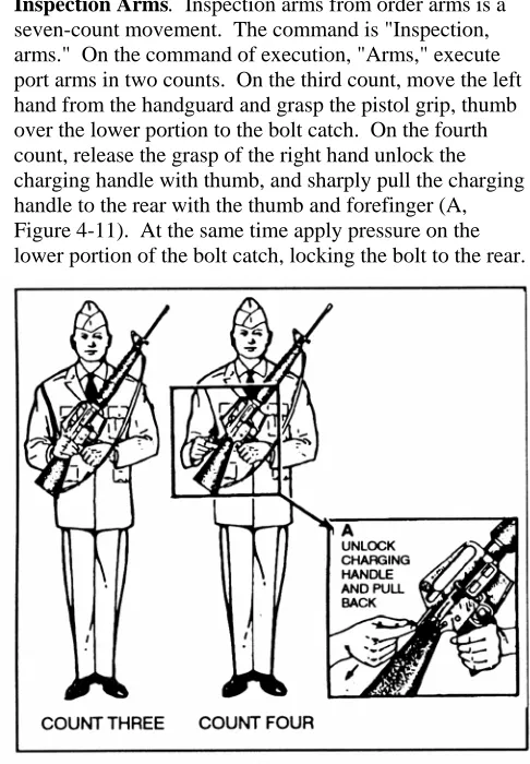 Figure 4-11).  At the same time apply pressure on the lower portion of the bolt catch, locking the bolt to the rear