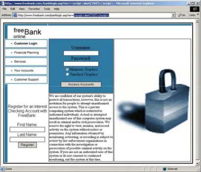 Figure 3: Testing for vulnerability. 