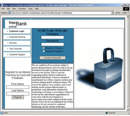 Figure 2: The failed login response. 