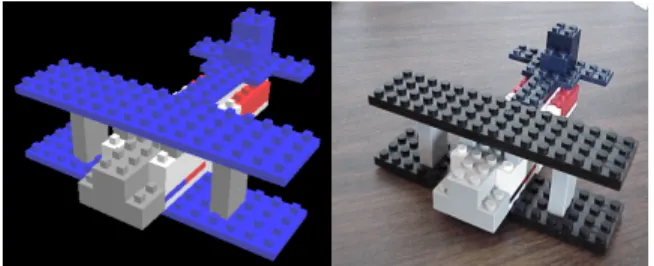 Fig. 2.  Virtual and Real Biplane Models There are two primary considerations in designing a suitable experiment for the VBB training study: skill transfer and subject aptitude