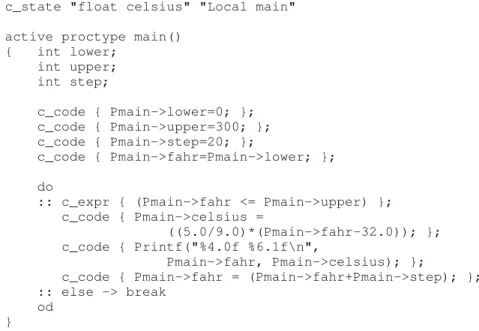 Figure 2. S PIN Model Corresponding to Figure 1.