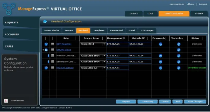 Figure 15.    Enter device type and IP address for the PKI-AAA server.  
