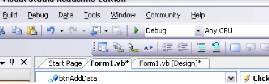 Figure 4: The green "Play" button to begin running the application. 
