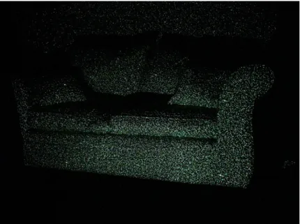 fIGURE 1-6   The sofa as the Kinect infrared sensor sees it.