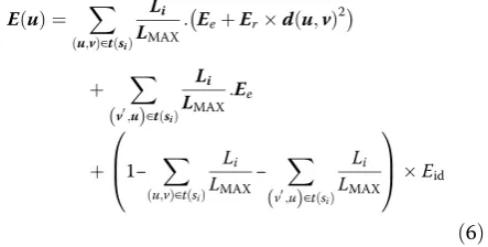 Figure 2, we assumed LMAX = 500 bytes × 8 bits = 4,000bits and hence we plotted the energy consumptions ver-