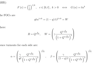 Figure 2 shows T as a function of both q and γ for the uniform distribution case (k = 1)