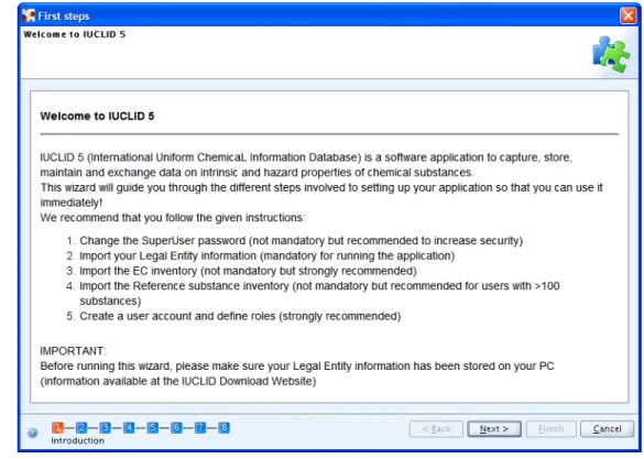 Figure 4.3. Step 2 of the First steps wizard - Init mode - New installation
