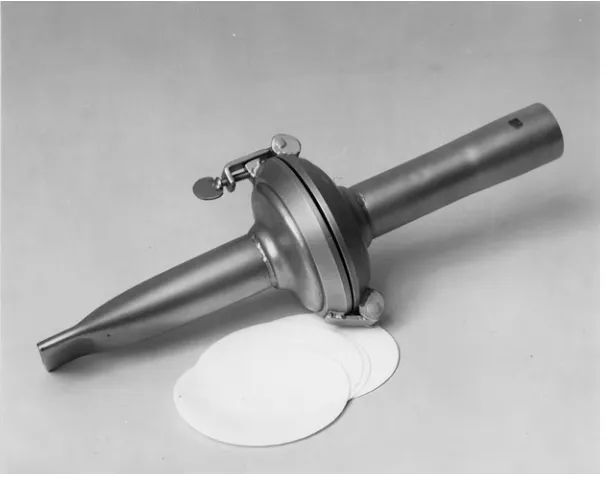 Figure 1.4 The forensic science laboratory stainless steel vacuum nozzle – Photographer: Horswell 