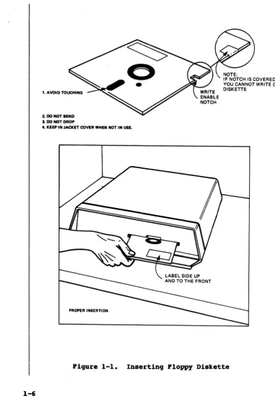 Figure 1-1. Inserting Floppy Diskette 