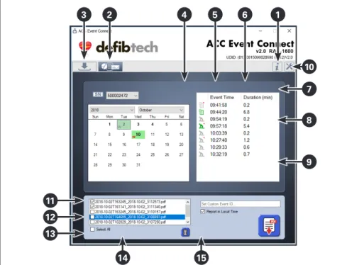 Figure 1:  The ACC Event Connect Data Extraction Screen