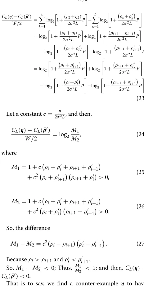 Figure 3 shows how 2 ×ing (BPSK) symbols. Sincethe rotation angle 2 MIMO CM-AMI varies with θ for real-valued binary phase shift key- IX; Y|� = IC; Y|�, the