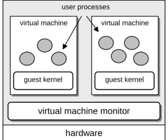 Figure 1. Type I virtual machine environment 