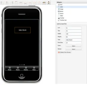 Figure 4.1 Project phase 1: “Hello World” on the custom smart home app 