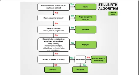 Figure 1 Algorithm to classify causes of stillbirth.