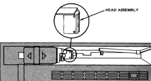 Figure 9. Cleaning the Head Assembly 