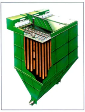Figure 3. Schematic of a fabric filter 