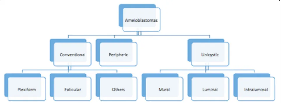 Fig. 1 Flowchart with the new classification of ameloblastomas - WHO2017