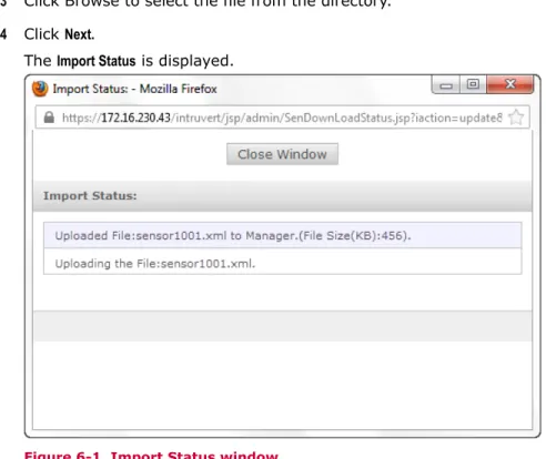 Figure 6-1  Import Status window