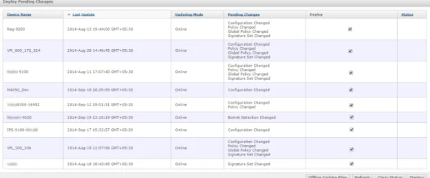 Figure 6-9  Deploy Pending Changes page 2 Click Deploy.