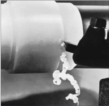 Fig. 11.04 Turning Machining conditions: 