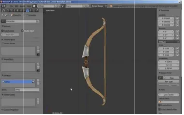 Fig. 6: Rigging process with animation bow and string