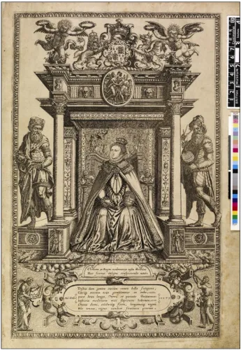 Figure 2: Frontispiece to Christoper Saxton's Atlas of the Counties (1579) 