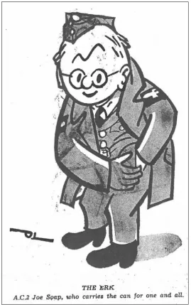 FIG 1.1. D Langdon, ‘The Erk’, in: C.H. Ward-Jackson, It’s a Piece of Cake or RAF Slang Made Easy, (Milton Keynes, Lightning Source, 2010), p