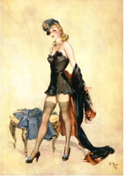 FIG 1.3. David Wright ‘Off with the old on with the new’ The Sketch 30 April 1941. T. Parker, Sirens: The Pin-Up Art of David Wright, (London, Titan Books, 2013), p