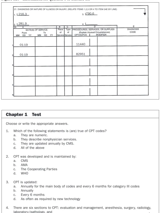 Figure 1.3.    Information for question 6 of exercise 1.1