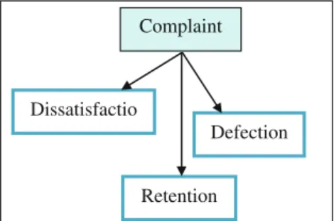 Figure 2.1, [37] shows the relationship between complaint and derived concepts—