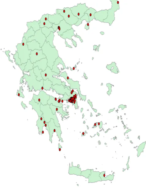Figure 2.1: Map of schools in the sample