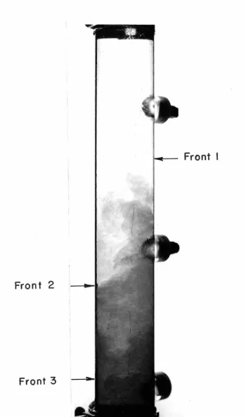 Fig. 4. 1 Turbulent Mixing in Brine Solution Model Midway Up the Vertical Tube. 