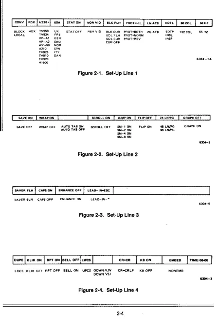 Figure 2-1. Set-Up Line 1 