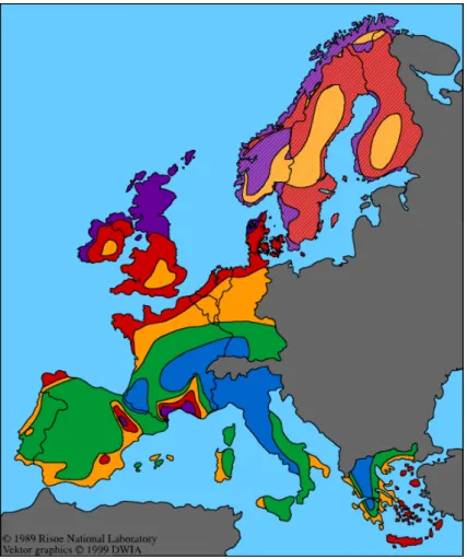 Figure 2.3: European wind map [2]